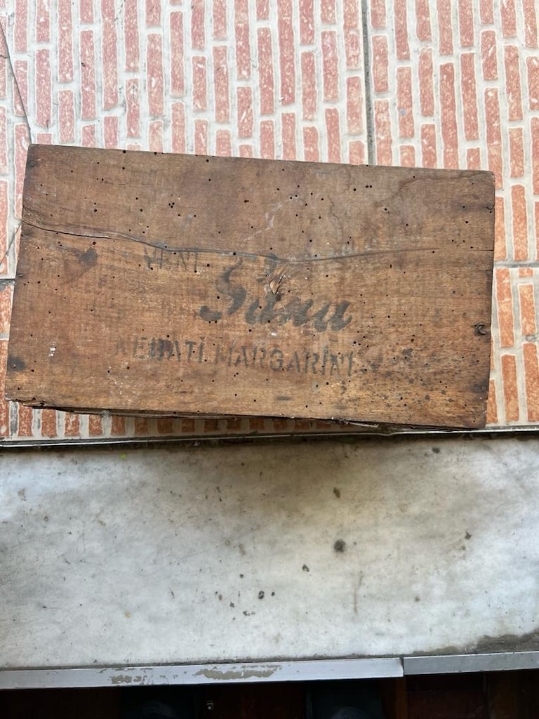 antika sana yağı kutusu 50 yıllık - 3