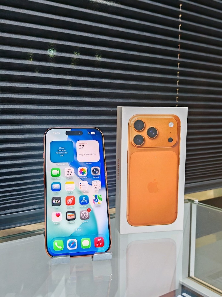 19 AY GARANTİLİ İPHONE 17 PRO 256 GB TURUNCU HATASIZ - 2
