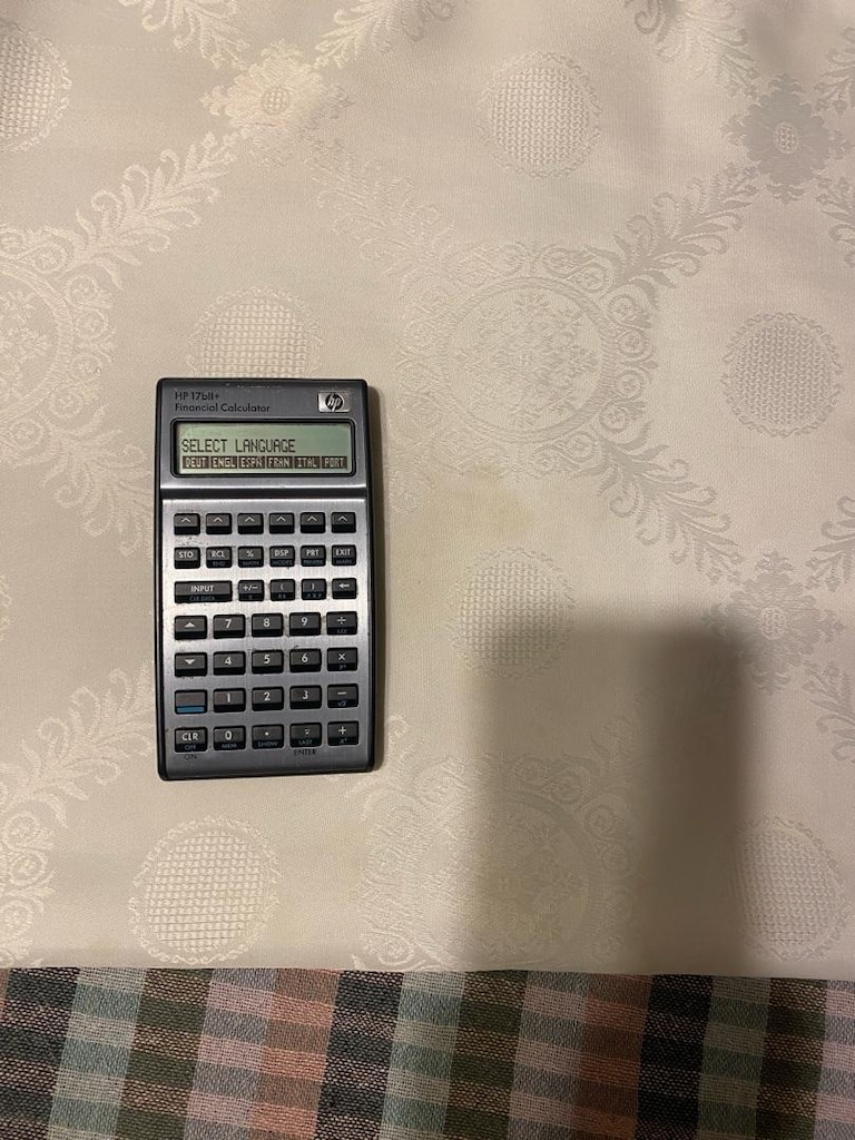 HP 17bII+ Financial Calculator Orijinal Çalışıyor