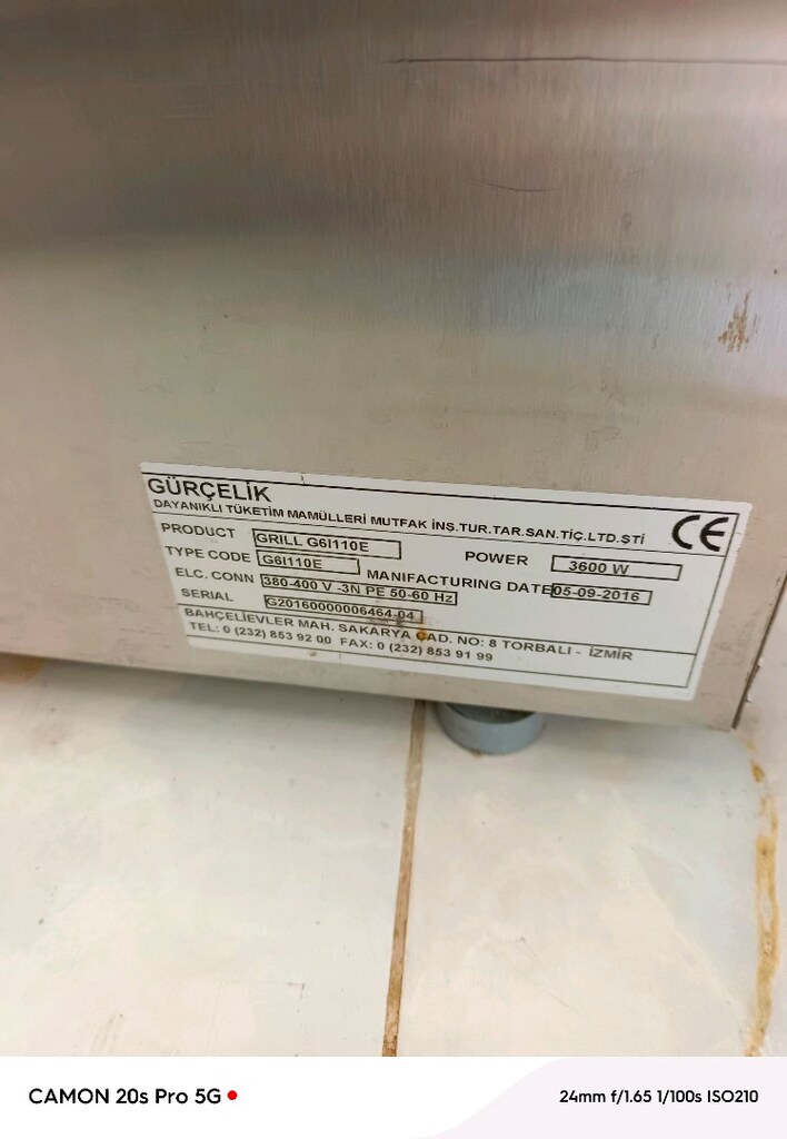 CE belgeli hamburger köfte ocağı - 3