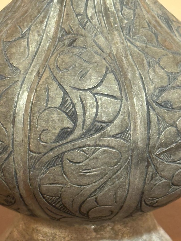 Özel İşlemeli Vintage / Antika Bakır İbrik (38 cm) - 4