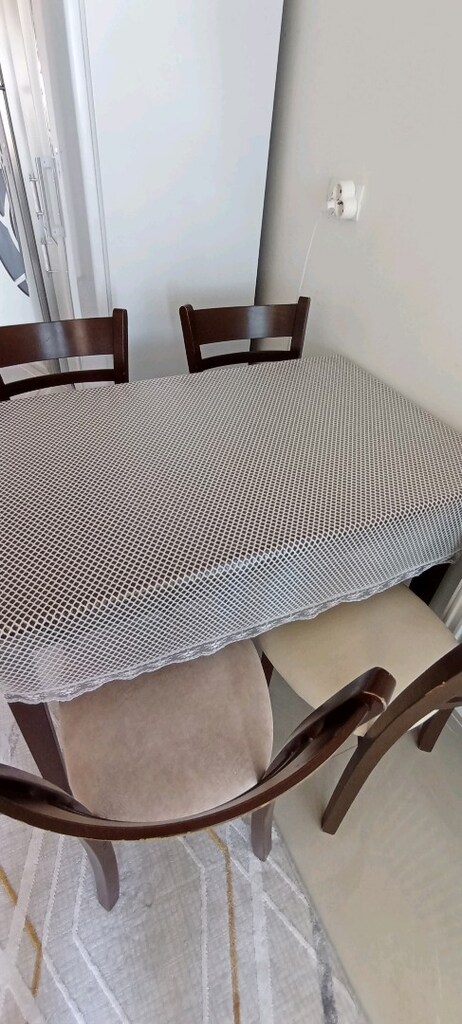 4 sandelye ahşap açılabilen masa - 6