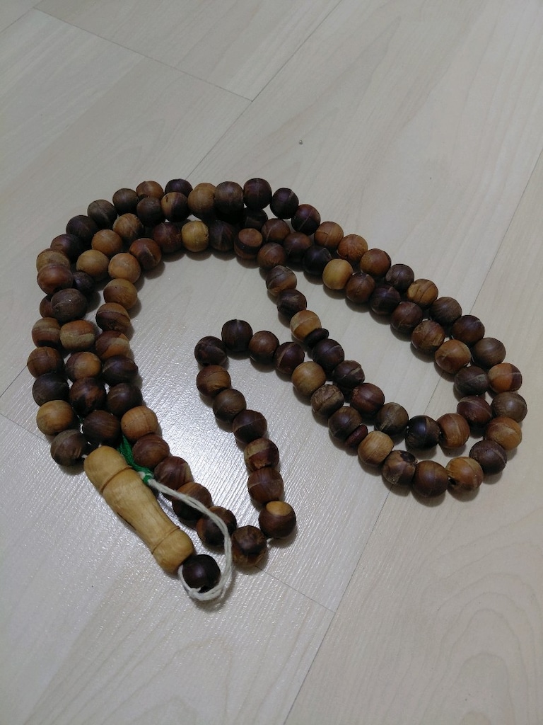 78 cm Büyük Boy Ahşap / Kuka Zikir Tesbihi (Dev Boy) - 3
