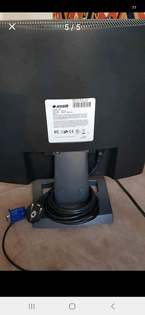 Monitör Arçelik, 18 inch, Çok Temiz Kullanılmıştır, İlk Gelen Alır - 5