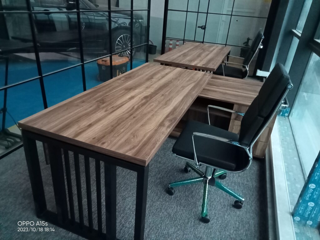 ETAJERLİ PERSONEL MASASI / ÇALIŞMA MASASI / DEMİRSA İRON ART - 19
