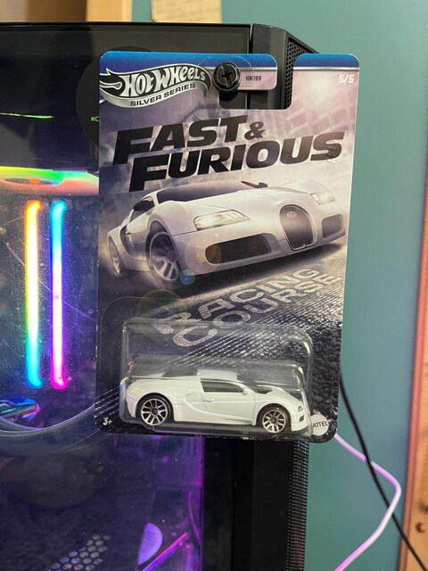Hot Wheels Silver Series Bugatti Veyron Fast and Furious.