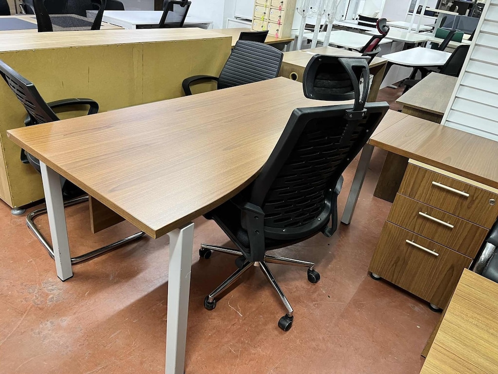 KLAS OFİS PENDİK 180x80 CEVİZ ÇEKMECELİ L YÖNETİCİ MASASI - 2