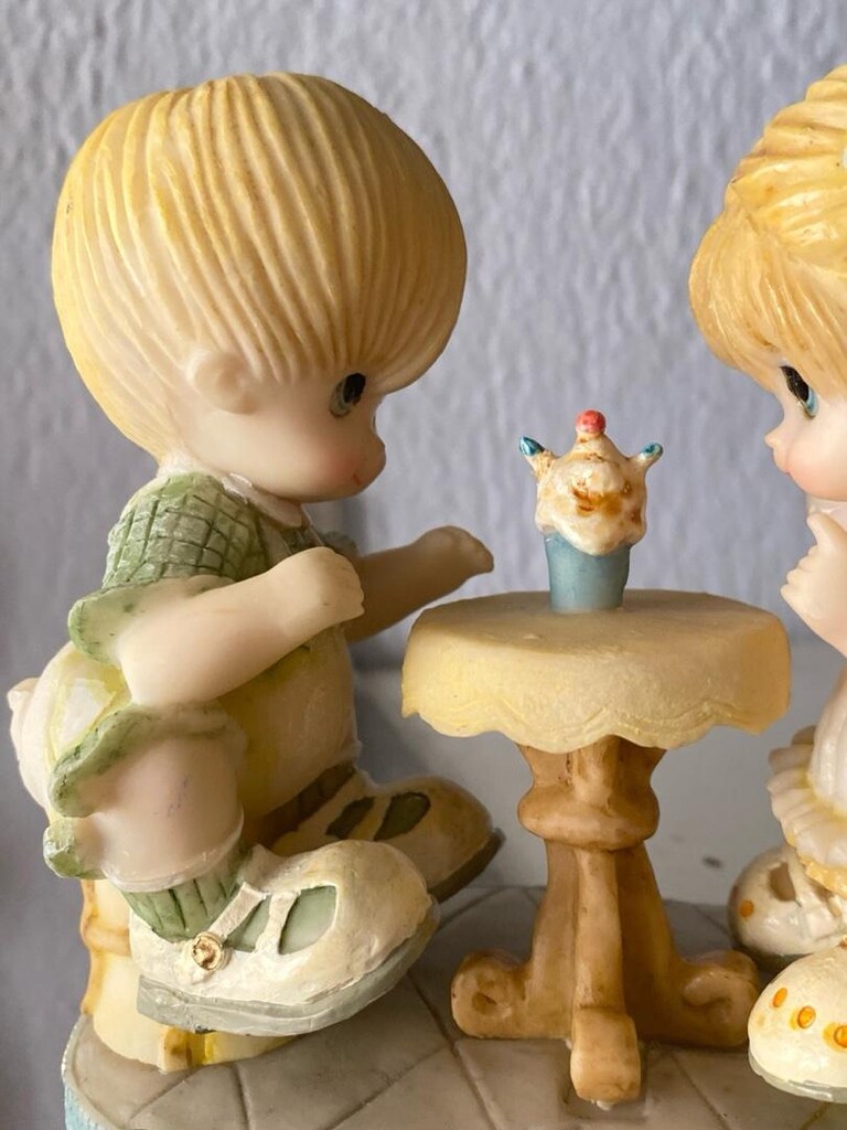 Vintage “Sweet Kids” damgalı Kız - Erkek Çocuk Biblo - 11