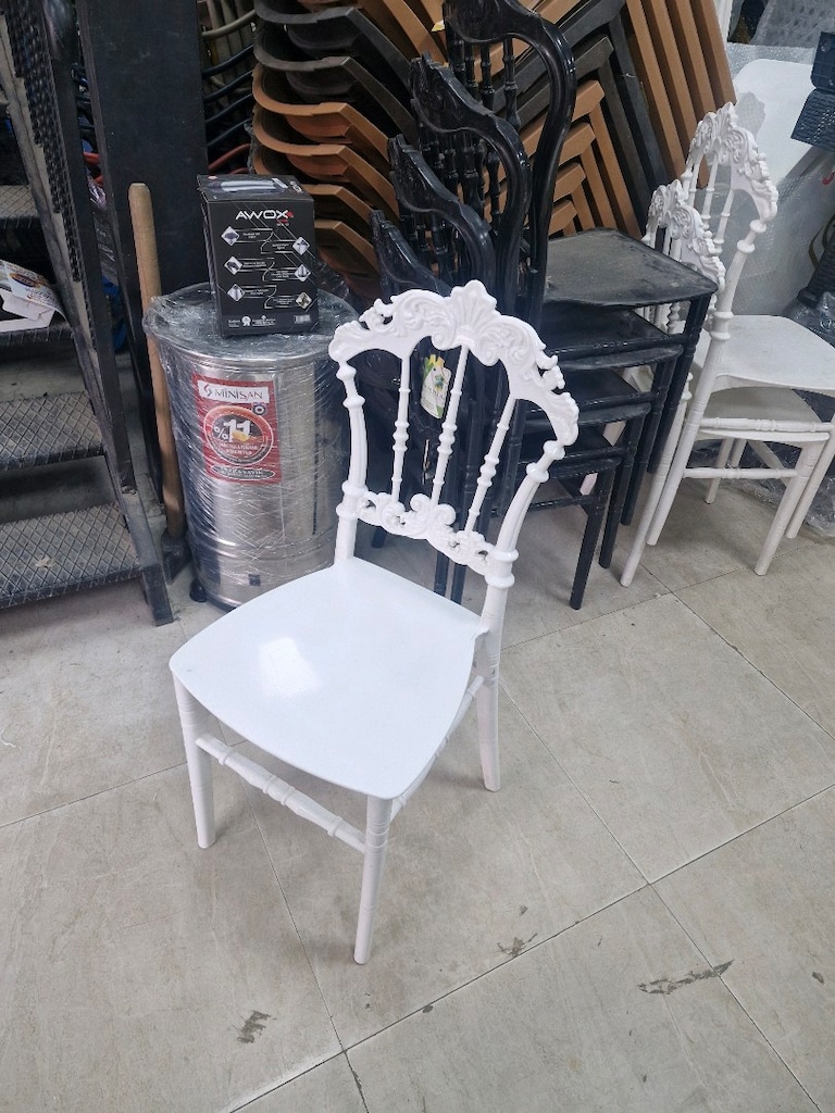Organizasyon sandalyesi beyaz - 3