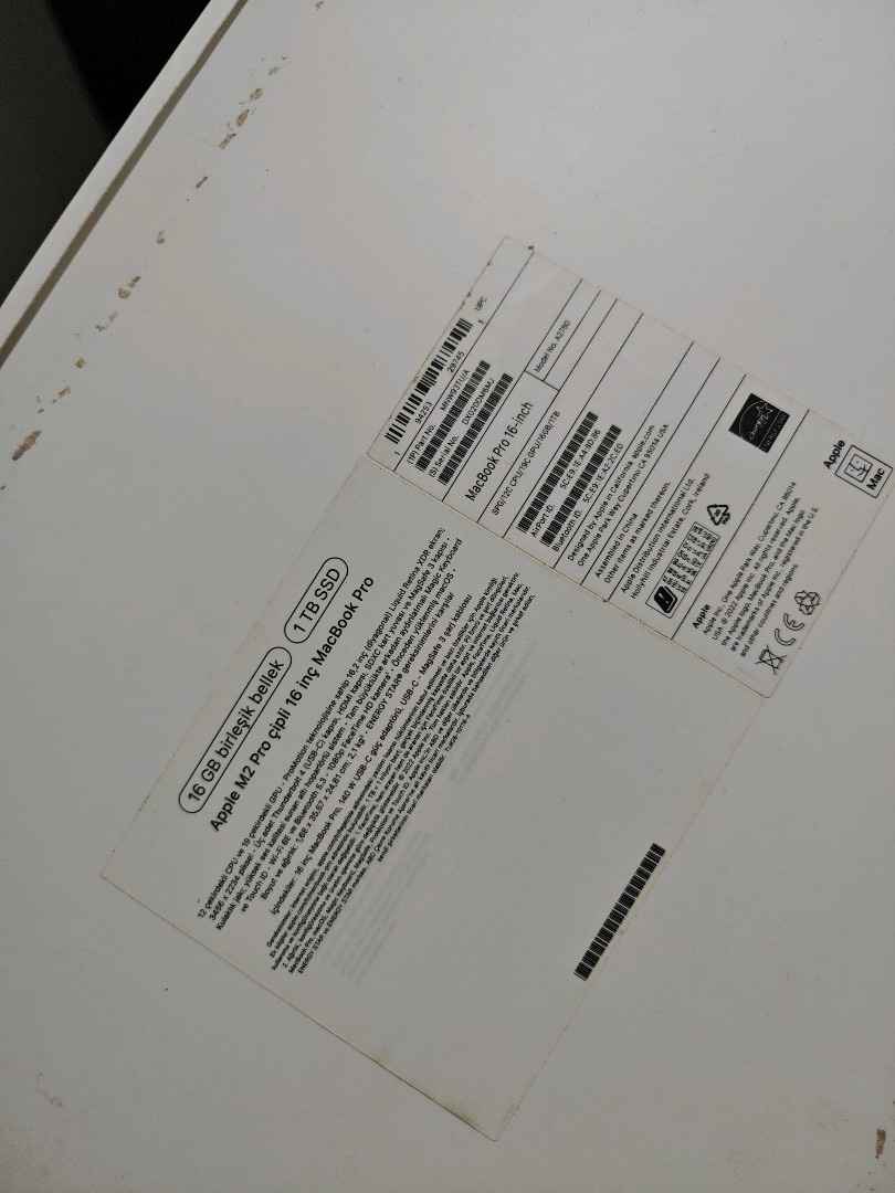 Macbook Pro 16,1" M2 Pro 16GB/ 1 TB (SSD) - 2
