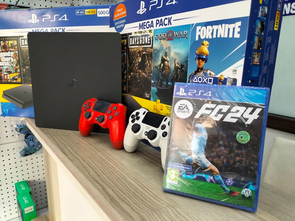 PlayStation 4 SLİM MODEL 2KOLLU GARANTİLİ SIFIR AYARINDA - 2