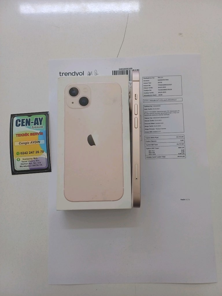 İPHONE 13 128GB HATASIZ PEMBE DEGİŞENSİZ - 7