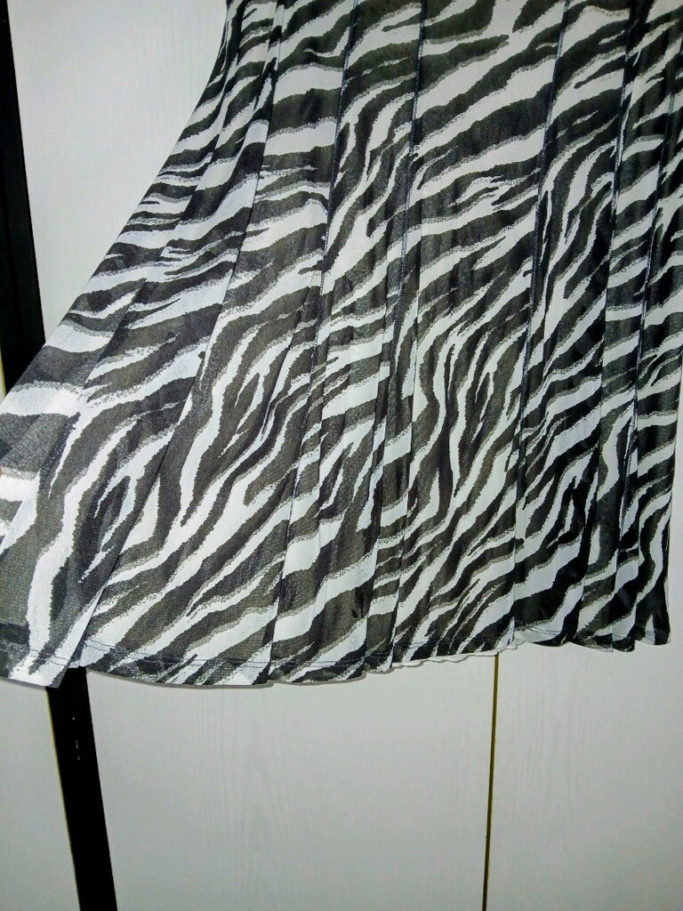 ZEBRA DESENLİ ŞIFON ETEK XL - 2
