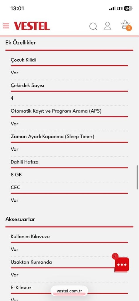 Vestel 55inç TV - 10