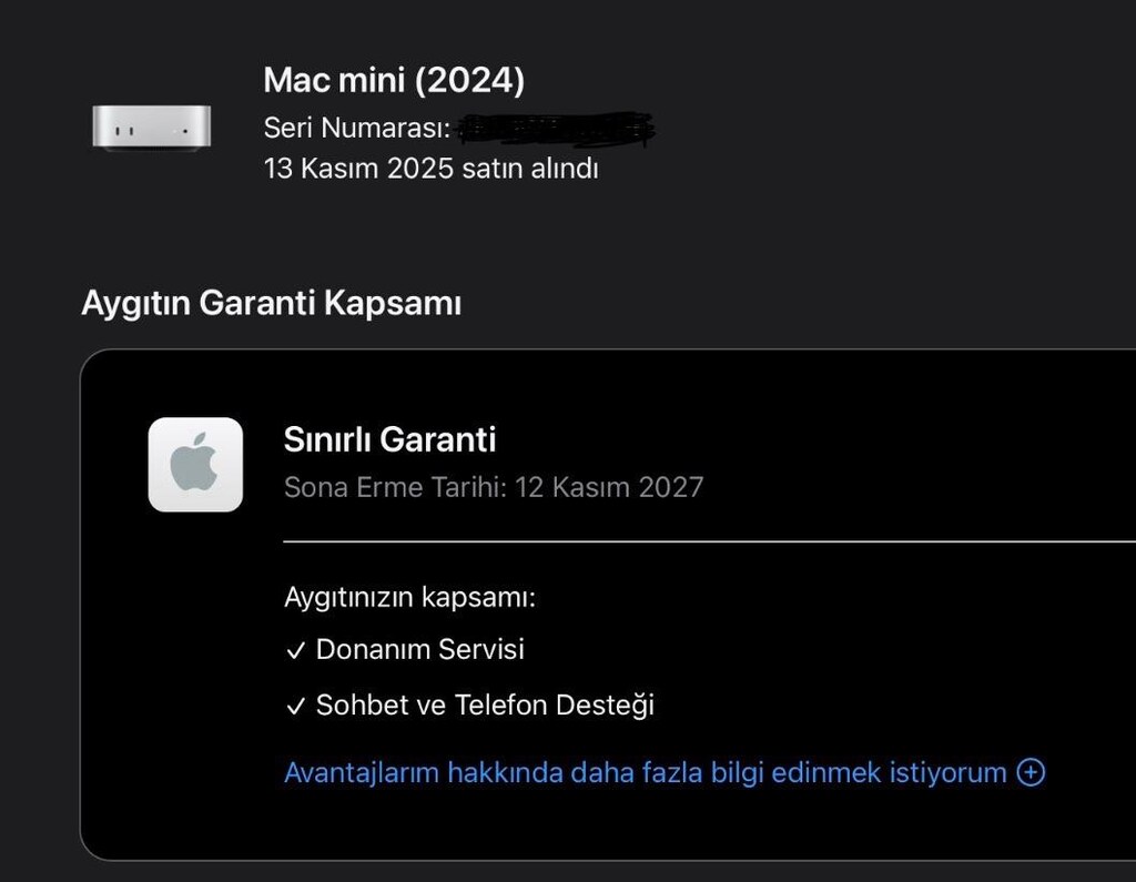 Mac mini M4 Pro - 24 GB RAM - 512GB Kasım 2027 Garantili / Kutulu - 2