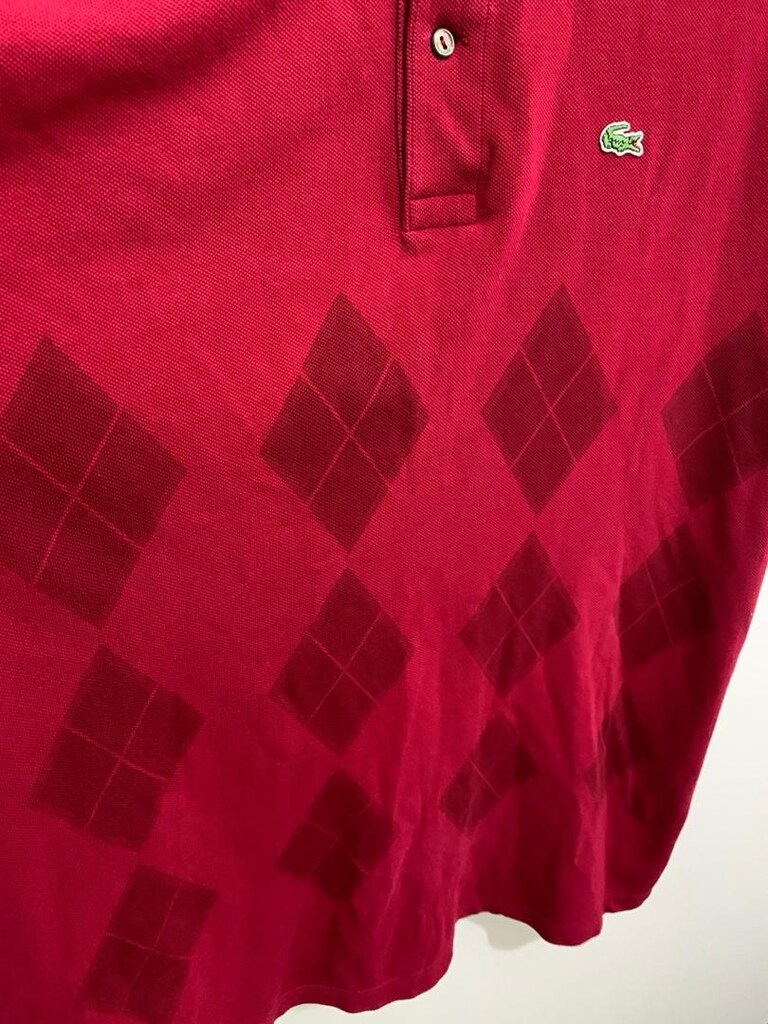 Orijinal Lacoste XL-2XL polo yaka yaka Tişört - 4