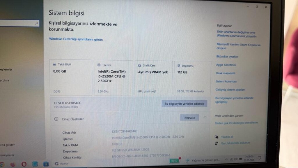 TEMİZ SORUNSUZ i5 MİNİ HP LAPTOP - 4