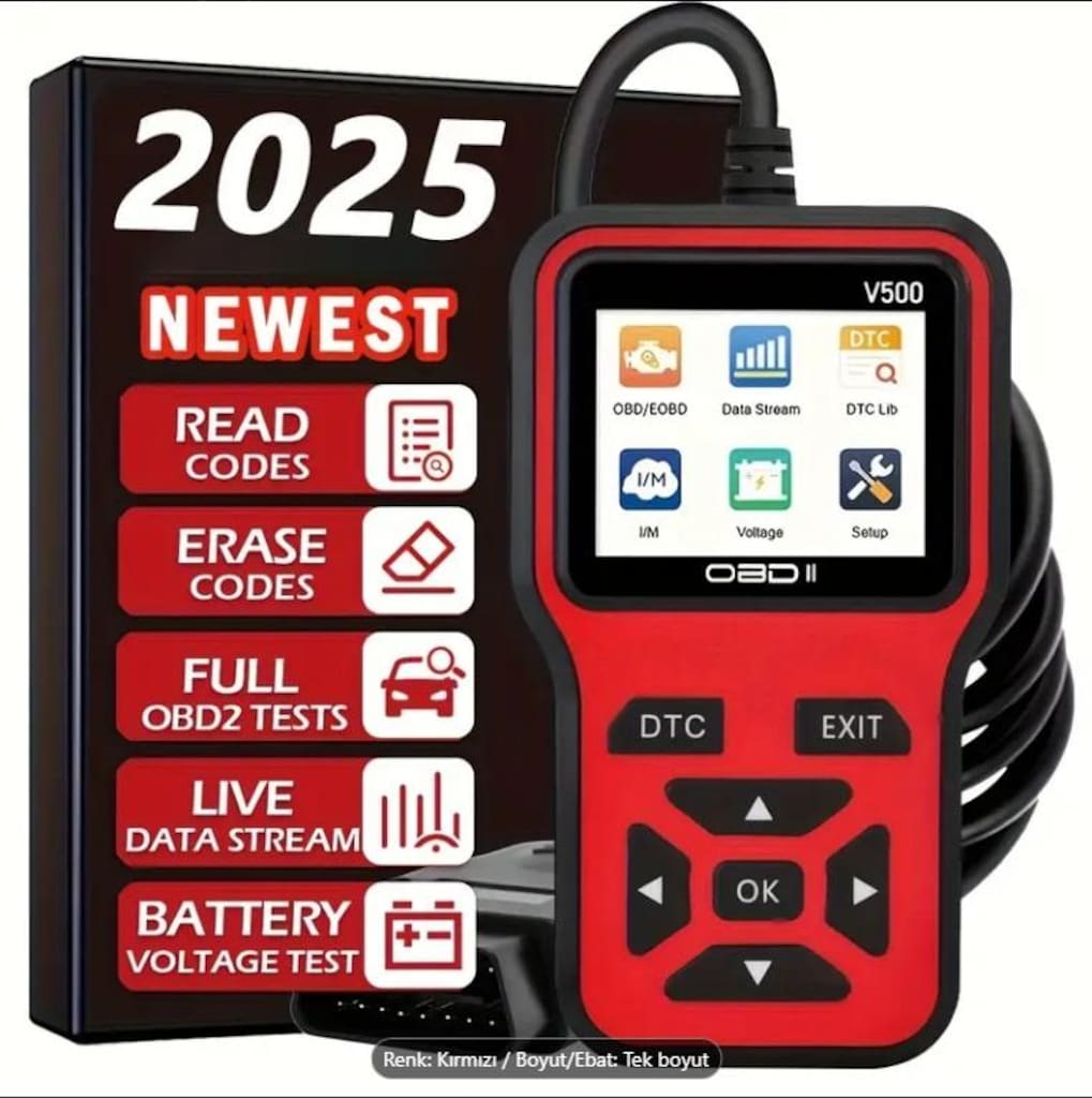 OBD II-V500 Arıza Tespit Cihazı - Hata Kodu Okuma ve Silme OBD2 - 9