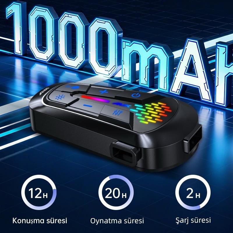 AUK A100 2X EŞLEŞMELİ KASK KULAKLIĞI (İntercom) - 5