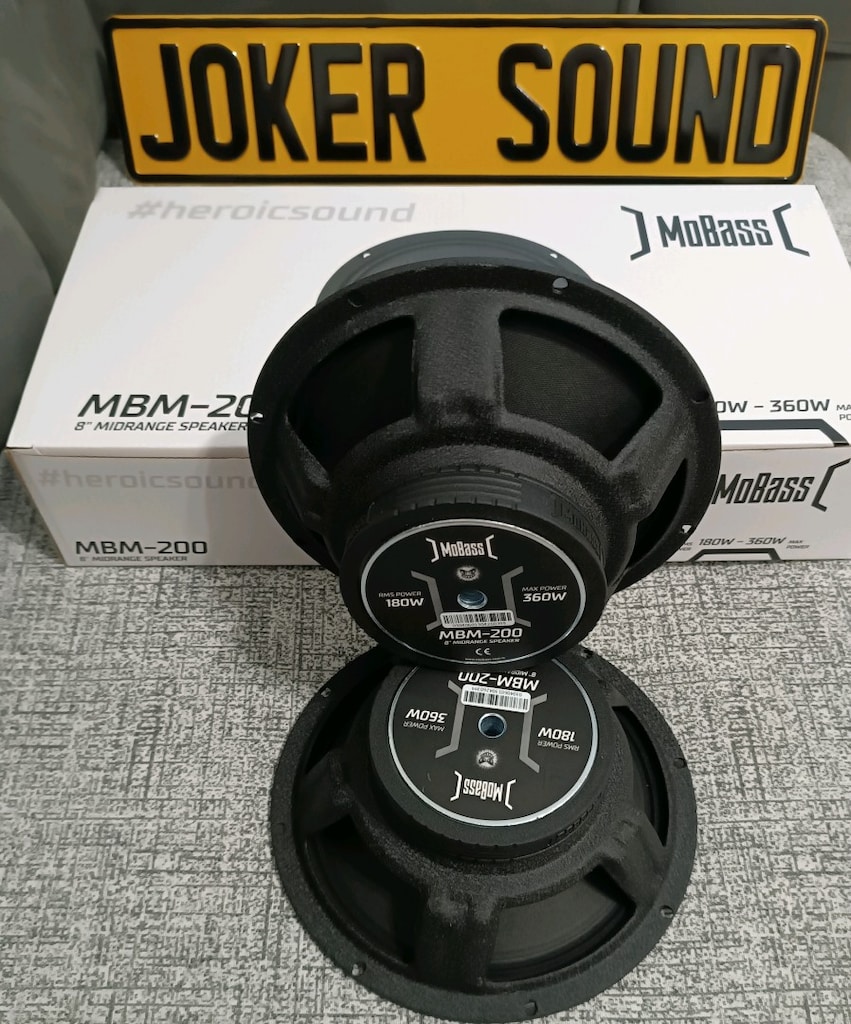 MOBASS MBM-200 360W 180RMS 20CM MİDRANGE SIFIR ÜRÜN KAPALI KUTU - 3
