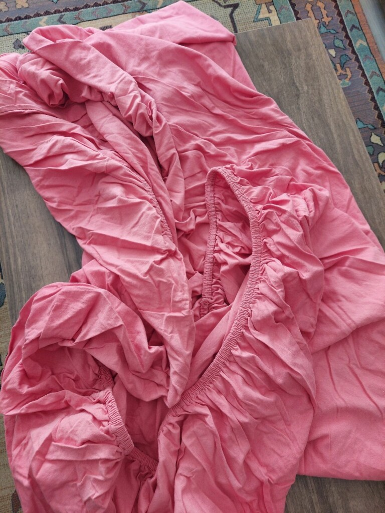pamuklu kumaş yumuşak lastikli çarşaf 140 santim en 210 cmboy - 3