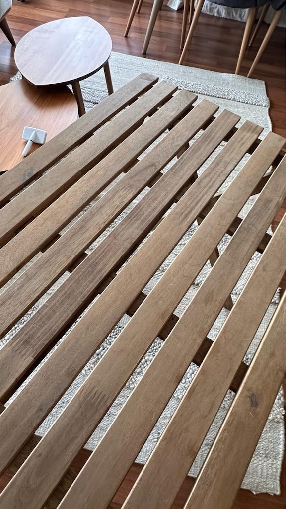 ASKHOLMEN açık kahverengi 112x62 cm katlanabilir masa - 4