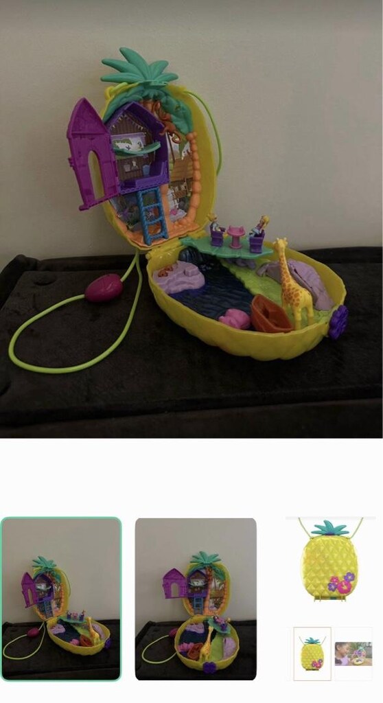 polly pocket sarı ananas çanta gkj63 tropicool pineapple purse - 6