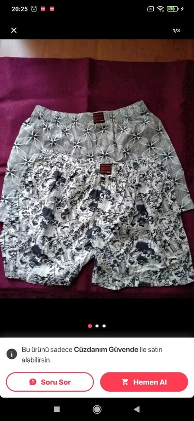 BOXER 44/2XL BEDEN (SON 2 ADET) İstanbul, Esenyurt