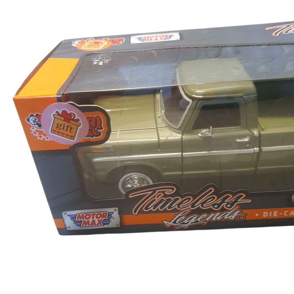 Vintage Motor Max 1/24 Ölçek Metal 1969 Ford F-100 Pikap - 3