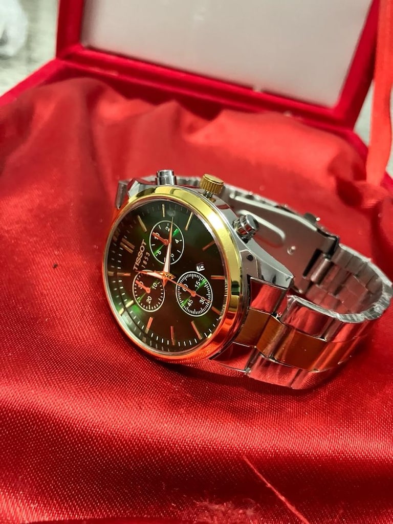 Tissot 1853 Yeşil Metal Bilezikli erkek kol saati… - 6