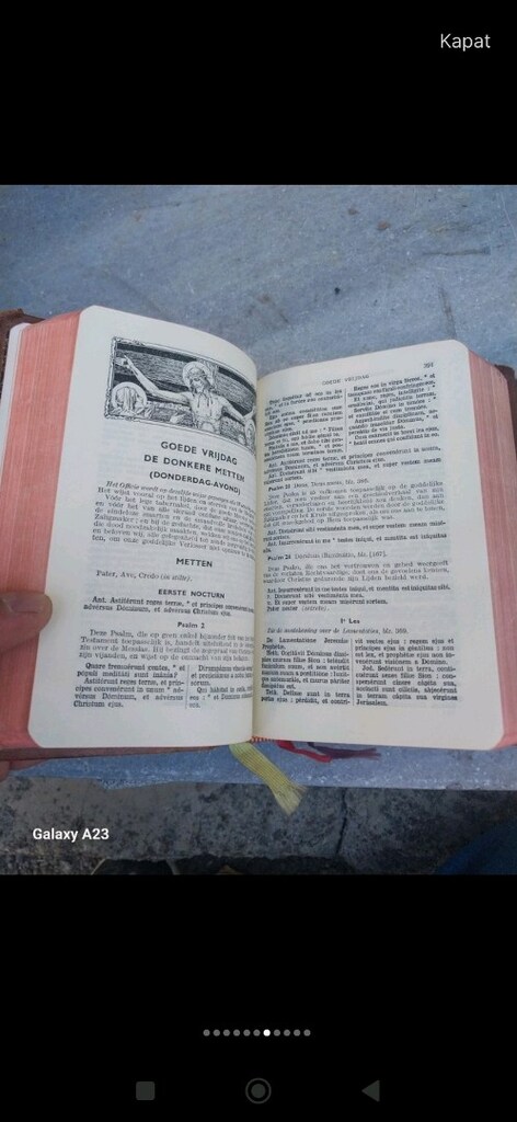 1952 Belçika başımı antika deri cilt misal kitabı - 6