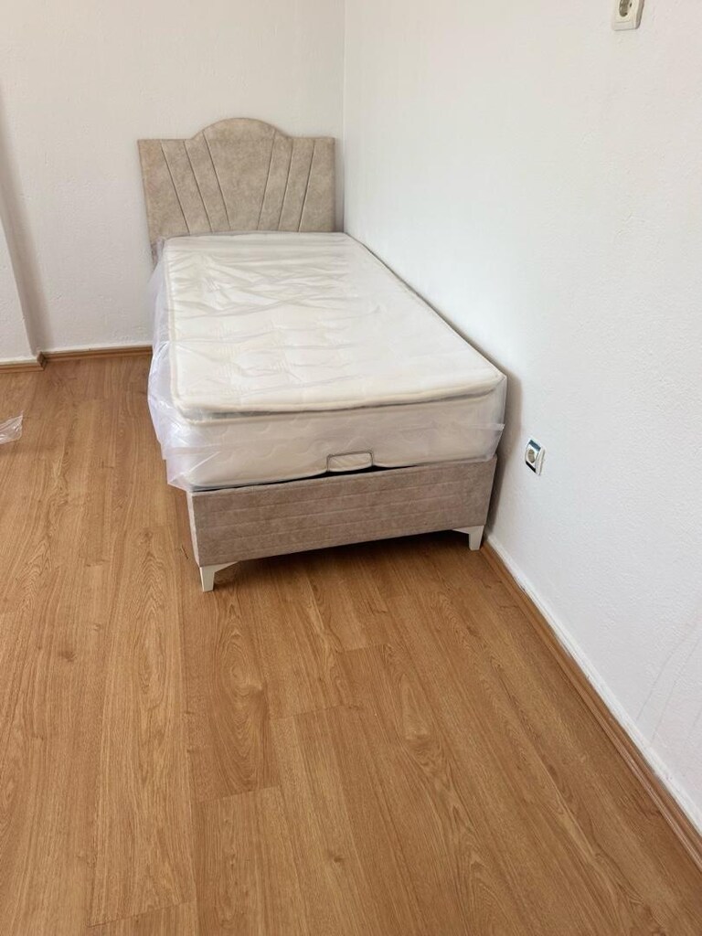Tek kişilik yatak baza başlık set halinde - 2