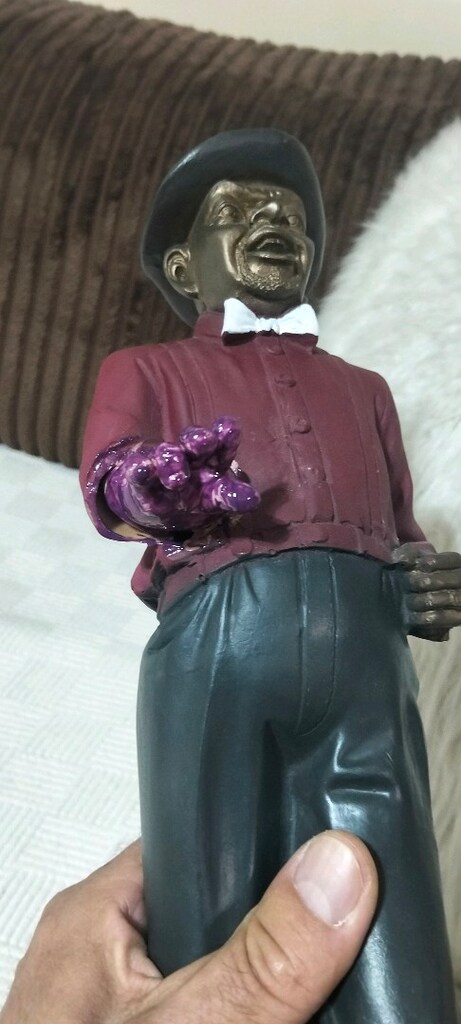 Vintage cazcı büyük boy heykel - 13
