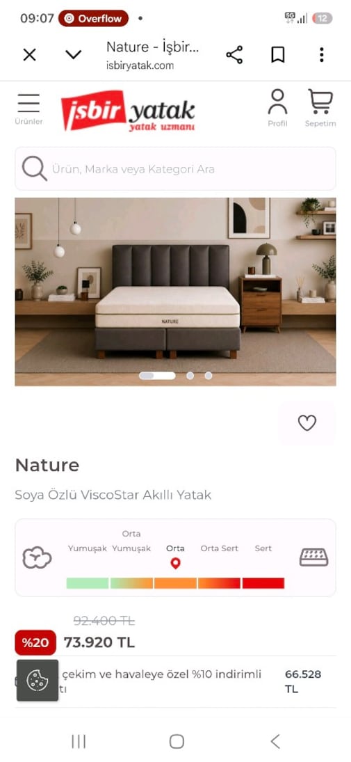 işbir nature visco yatak