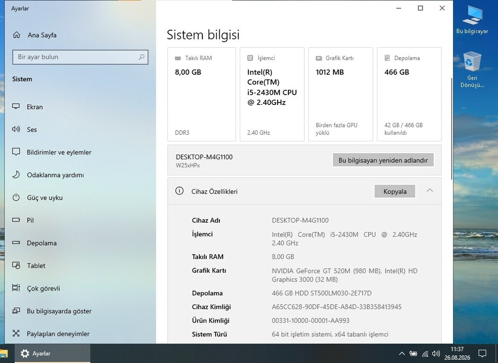 PROBOOK i5- 2430M DIZÜSTÜ BILGISAYAR - 7