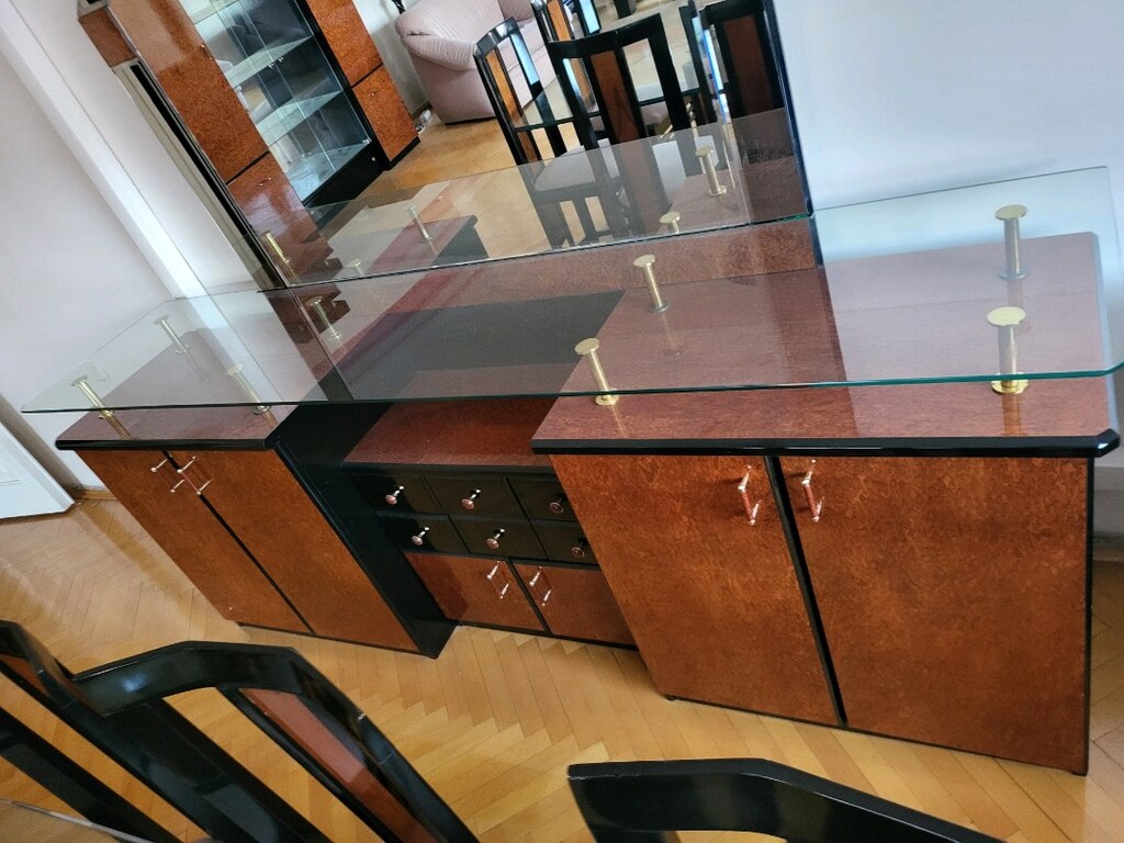 Salon cam masa, camlı büfe, Aynalı konsol - 2