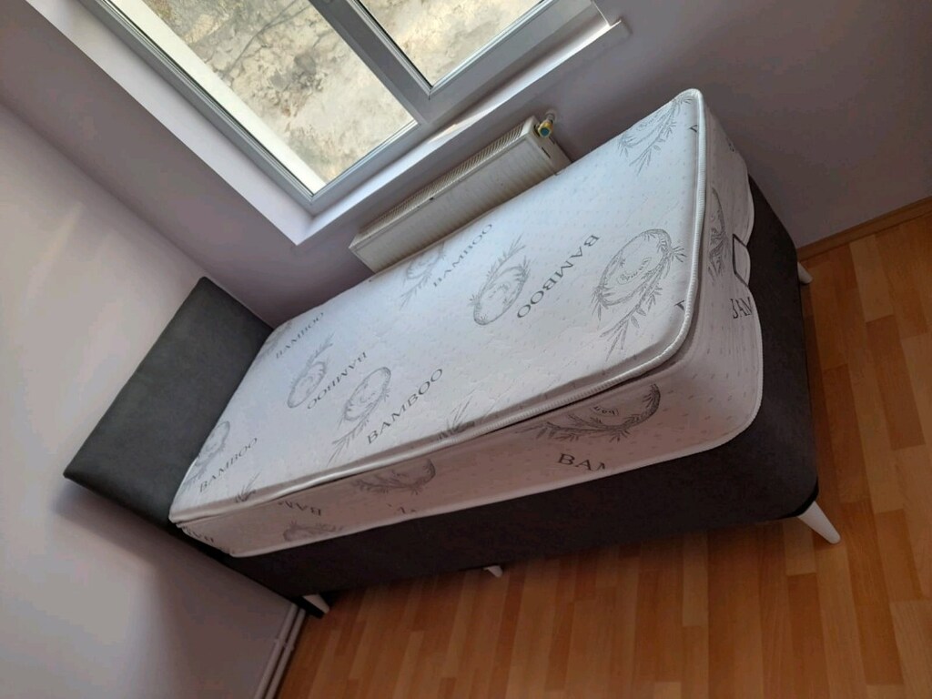Tek kişilik yatak baza başlık 3lü set - 3
