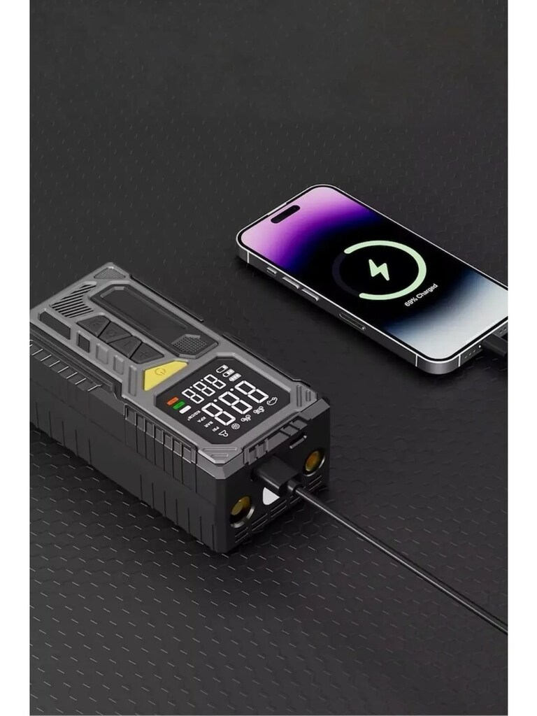 POWERBANK ÖZELLİKLİ ŞARJLI LASTİK ŞİŞİRME POMPA (SIFIR ÜRÜN) - 4