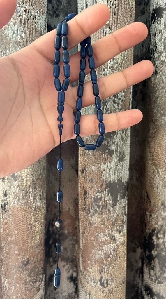 Özel Döküm Sıkma Kehribar Tesbih - 3