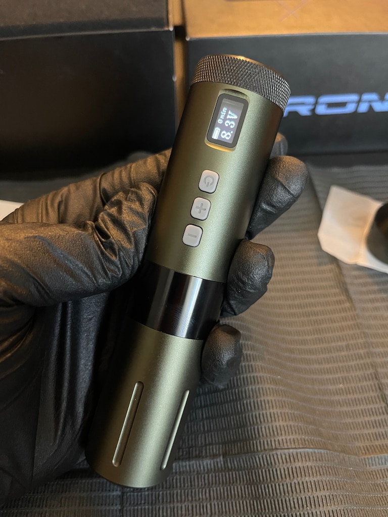 BRONC V1 Pen Dövme Makinesi Seti Yeşil - 9