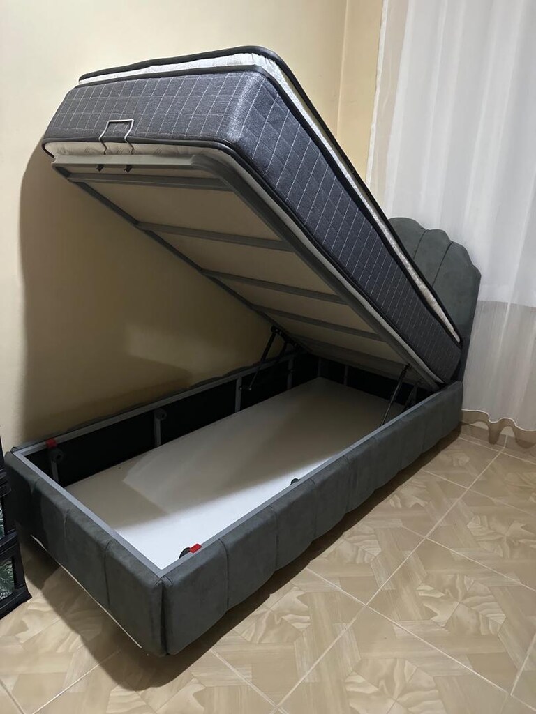 ultra lüks tek kişilik baza başlık petli yatak sıfır ürün ambalıjında - 8