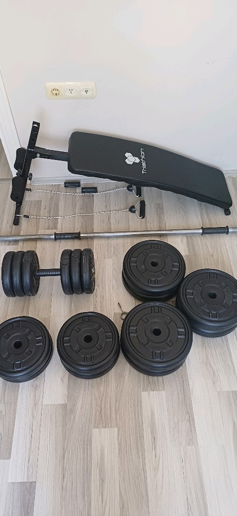 Sahibinden Temiz Ev Tipi Spor- Mekik Sehpası + Halter & Dambıl Seti - 3