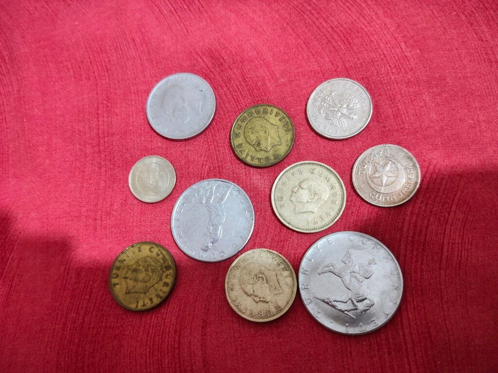 10 Adet Eski Madeni Para Lotu (1942-1990'lar Cumhuriyet & Yabancı) - 3