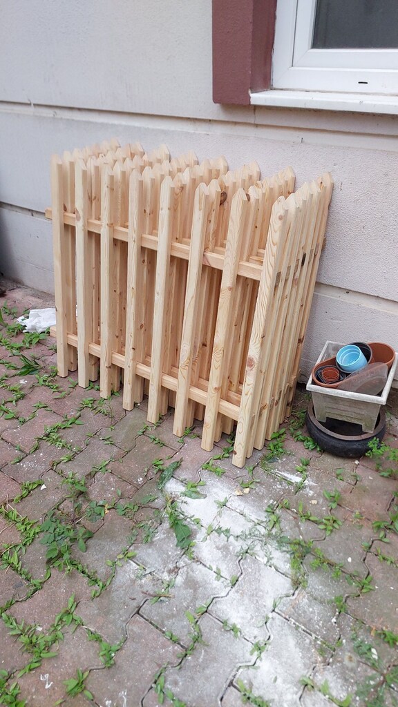 Ahşap bahçe sınır çiti - 5