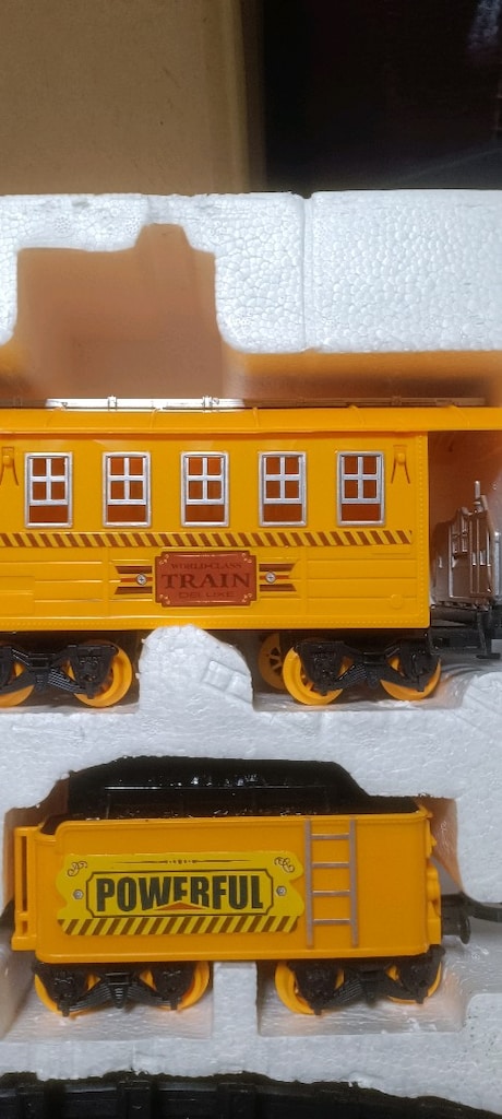 en büyük boy ışıklı sesli tam set 21 parça Tren seti - 13