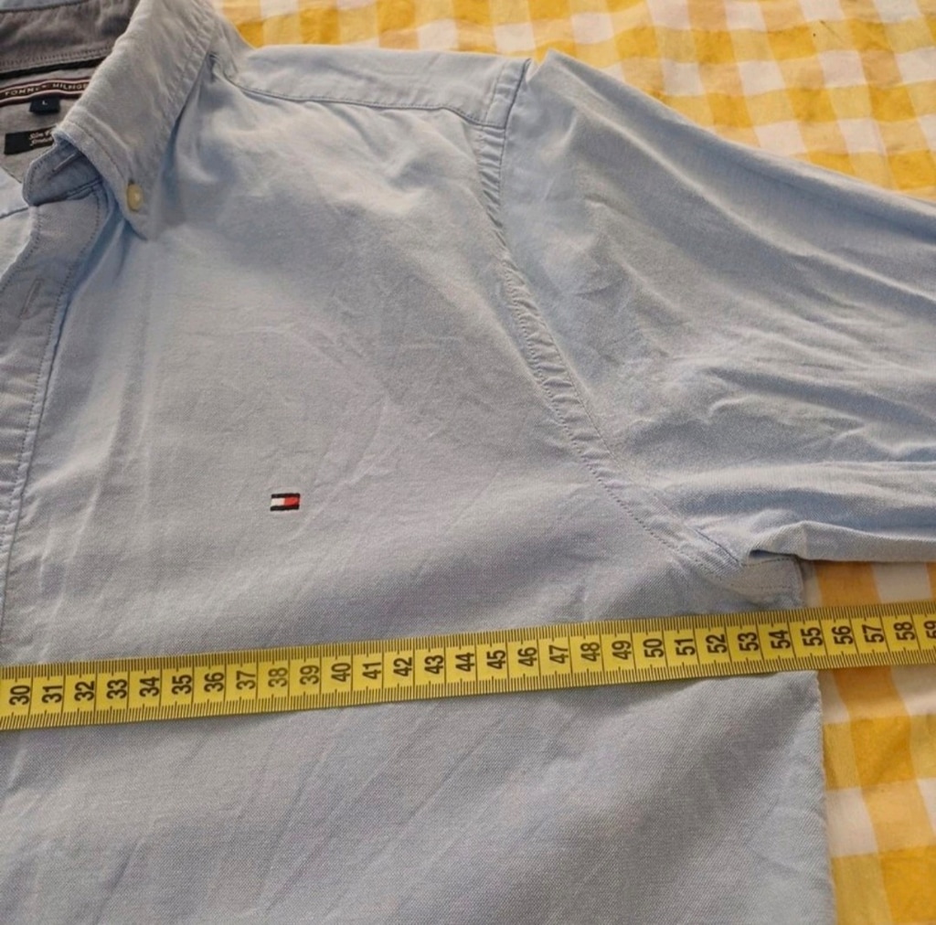 Tommy Hilfiger Açık Mavi Kısa Kollu Gömlek - 5