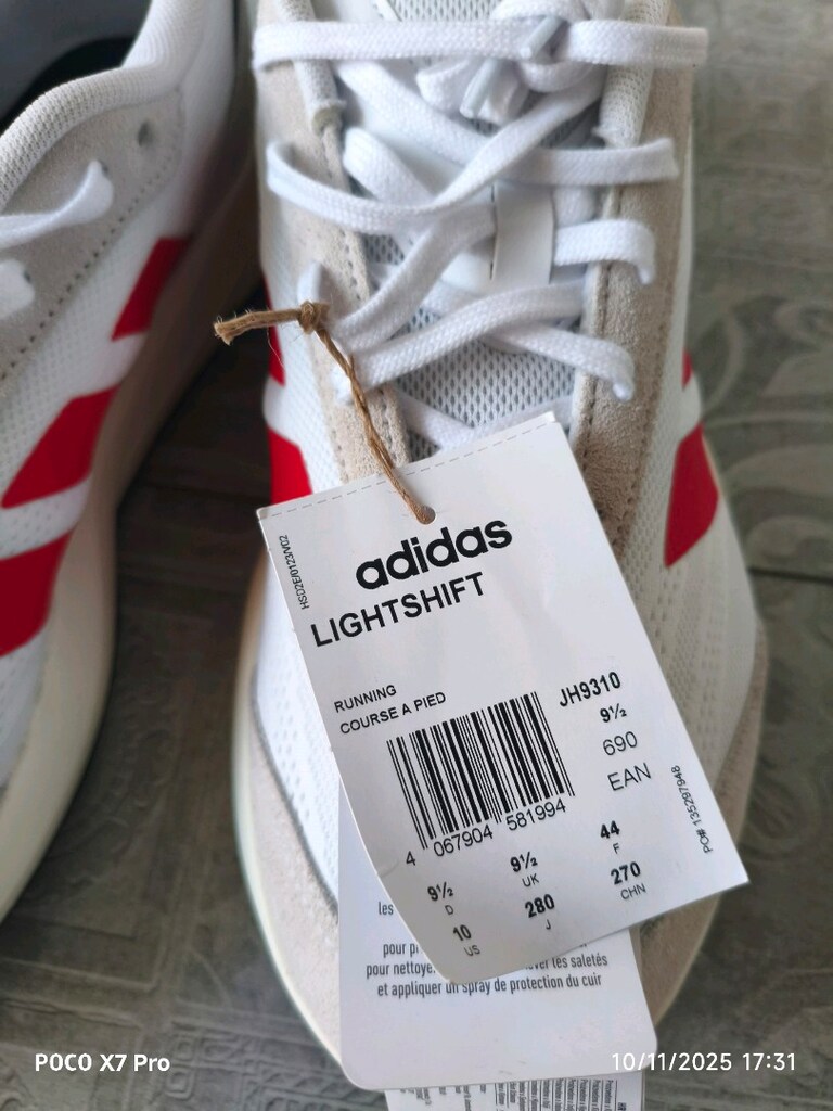 Adidas Light shift 44 no spor ayakkabı . orjinal. - 2