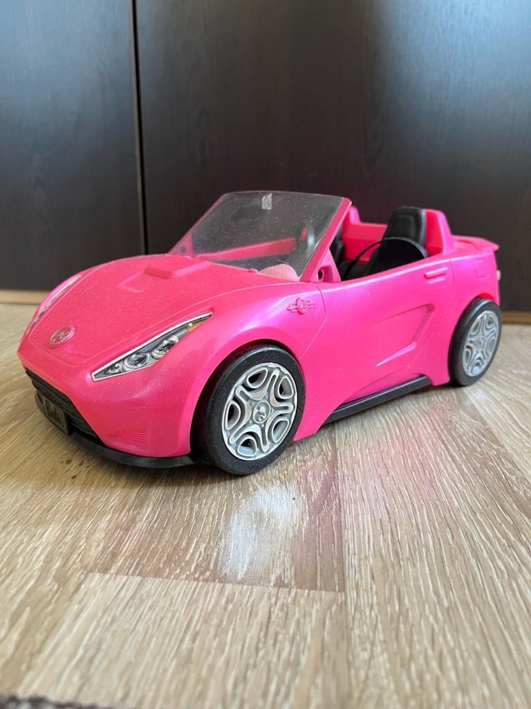 Barbie üstü açık pembe araba - 3