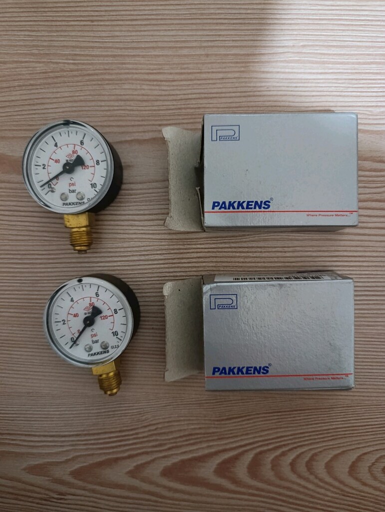 pakkens basınç ölçer manometre 2 adet - 3