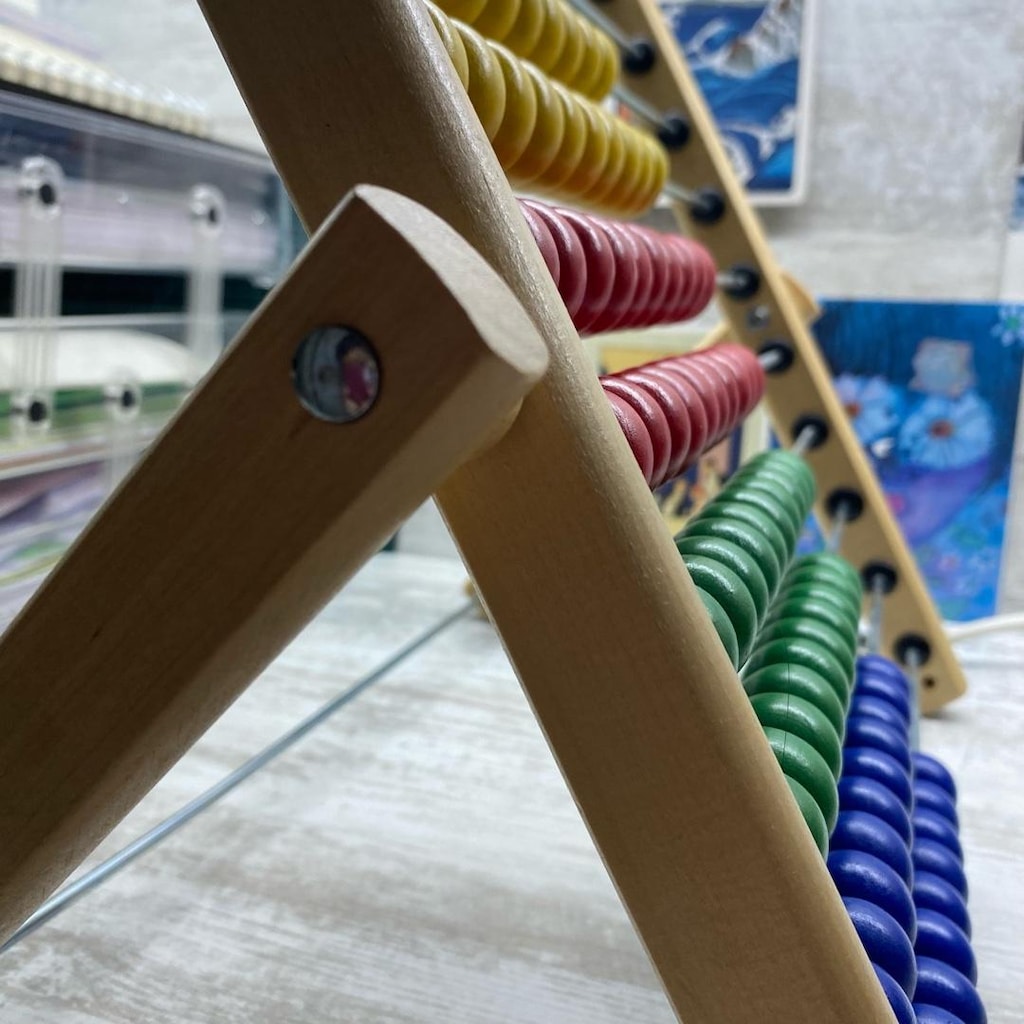 IKEA MULA Ahşap Abaküs Montessori Eğitici Oyuncak 100 Boncuk - 5